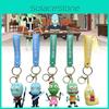 Porta-chaves Criativo de Desenho Animado Alienígena Pvc Chaveiro Para Ideias de Presente Divertidas Estilo de Arte Moderna Único