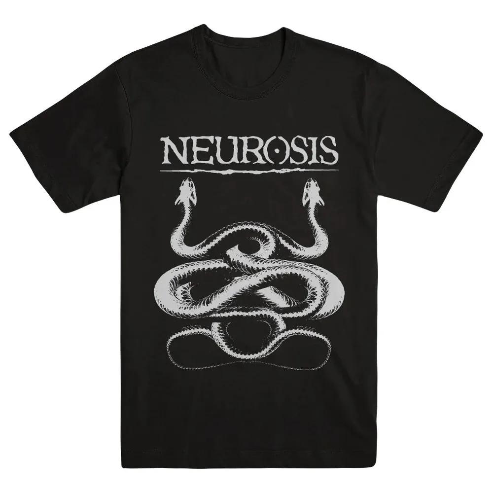 Unisex Short Sleeve Crew Neck Cotton T Shirt Neurosis Snakes M