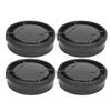 4Pcs Lens Rear Cover Body Front Cover Set for Sony A Mount Lens Camera Body Black