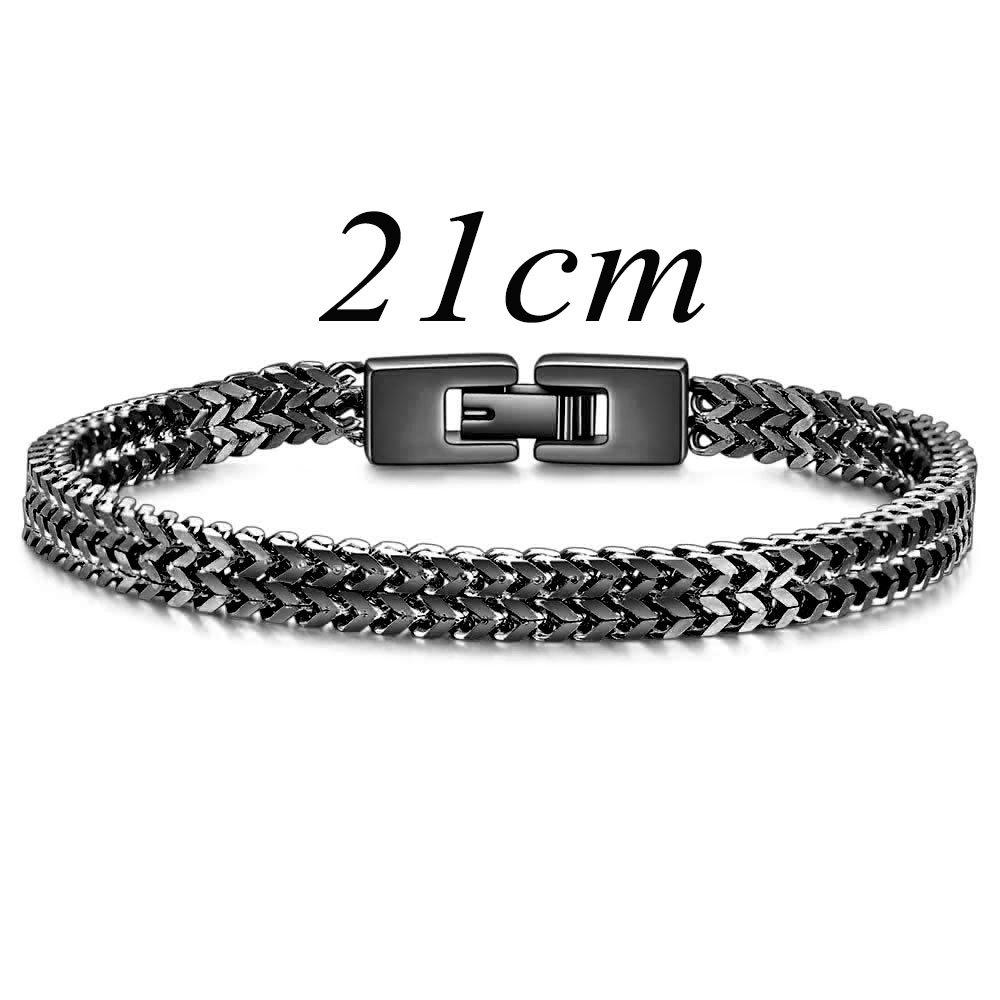 Men's Trendy 6MM Dragon Bone Snake Chain Bracelet - Stainless Steel, Hip Hop Style