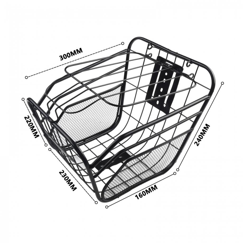 Fietsmand 1 stuks 33X23X24cm Accessoires Zwart Fietsen