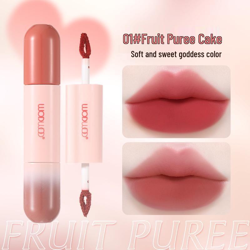 

WODWOD Двойной сенсорный мусс для губ: Матовая бархатная помада, не липкая, не скатывается, освежает цвет лица.