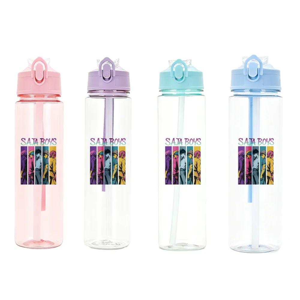 Anime Kpop Demon Hunters Character Water Cup Big Capacity Outdoor Portable Drinking Bottle Present designed for Boys plus Girls