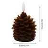 1/2/3Pcs Flameless Pinecone Candles Realistic LED Candles Battery Operated Christmas Pinecones LED Candles for Home Xmas Decor