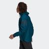 Adidas Outdoor Casual Sports Zip Hooded Long Sleeve Waterproof Jacket Men Jacket Dark-Green HB4064