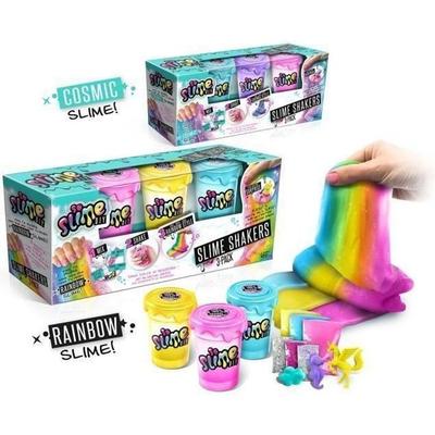 Set of 3 Slime Shakers Random Model Cosmic or Rainbow - Create Your Own Slimes! Canal Toys