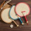 1pc Hand-Woven Woven Straw Hand Fan Old Summer Natural Environmentally Friendly Hand-Woven Fan Decorative Fan For Home Decor