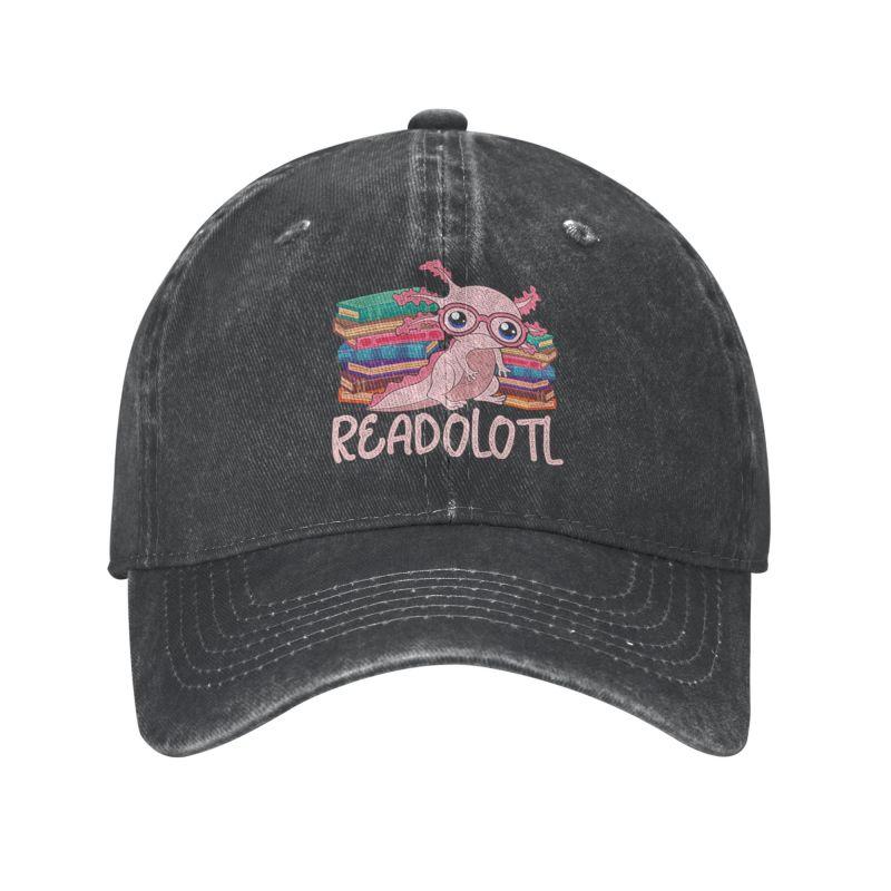 

Personalized Cotton Bookworm Readolotl Axolotl Baseball Cap Sports Unisex Women s Adjustable Animal Dad Hat Autumn