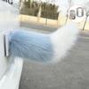Cute Electric Wagging Plush Tail For Car Remote Control Moving Fox Tail Decoration Universal For Scooter Motorcycle Home Decor