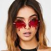 New European and American Trend Personalized Marine Film Colorful Sunglasses, Exaggerated Tear-shaped Glasses