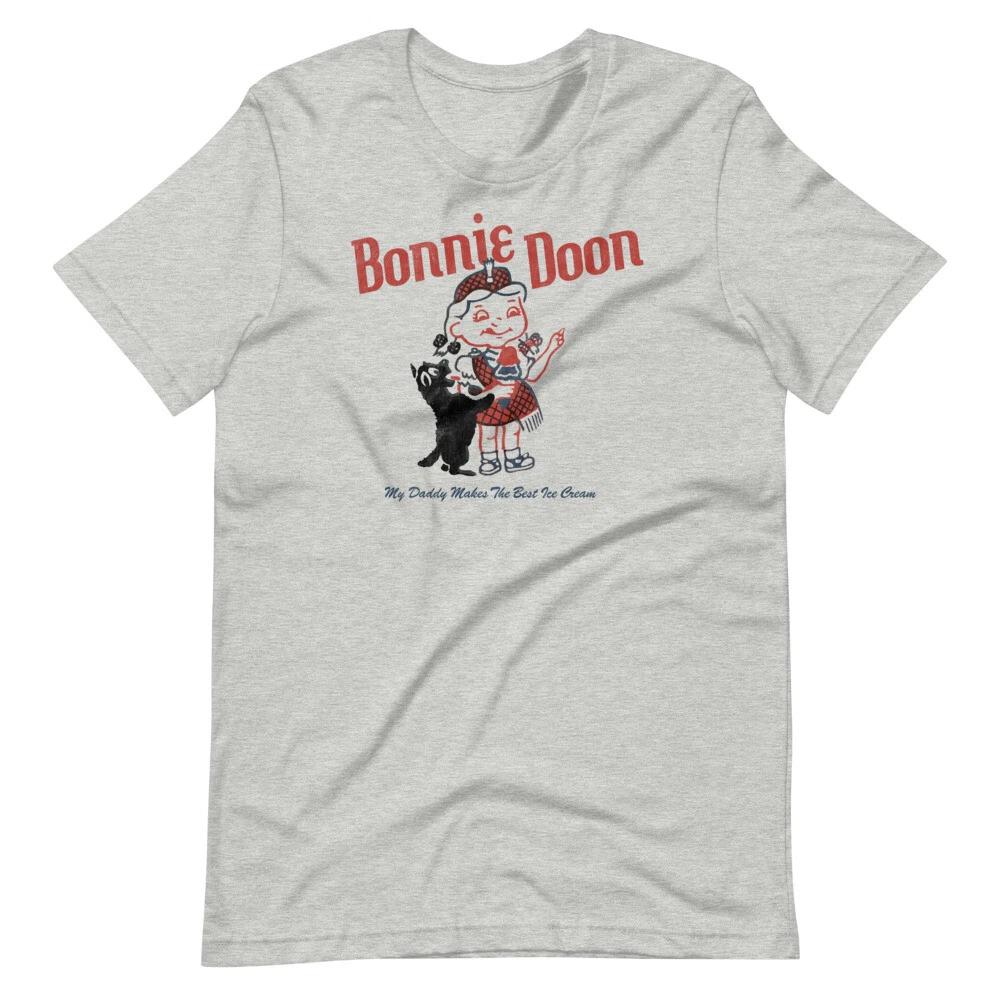 BONNIE DOON Ice Cream Restaurant Graphic Tee Shirt Short-Sleeve Unisex T-Shirt S