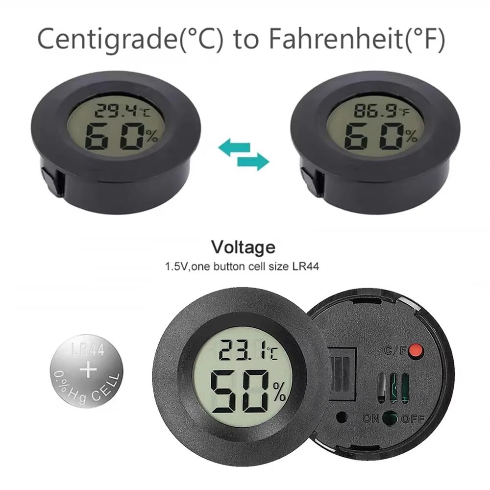 4 STÜCKE LCD Digitales Thermometer Hygrometer Innenraum Elektronisches Temperatur-Feuchtigkeitsmessgerät Sensor Messgerät Wetterstation Zuhause