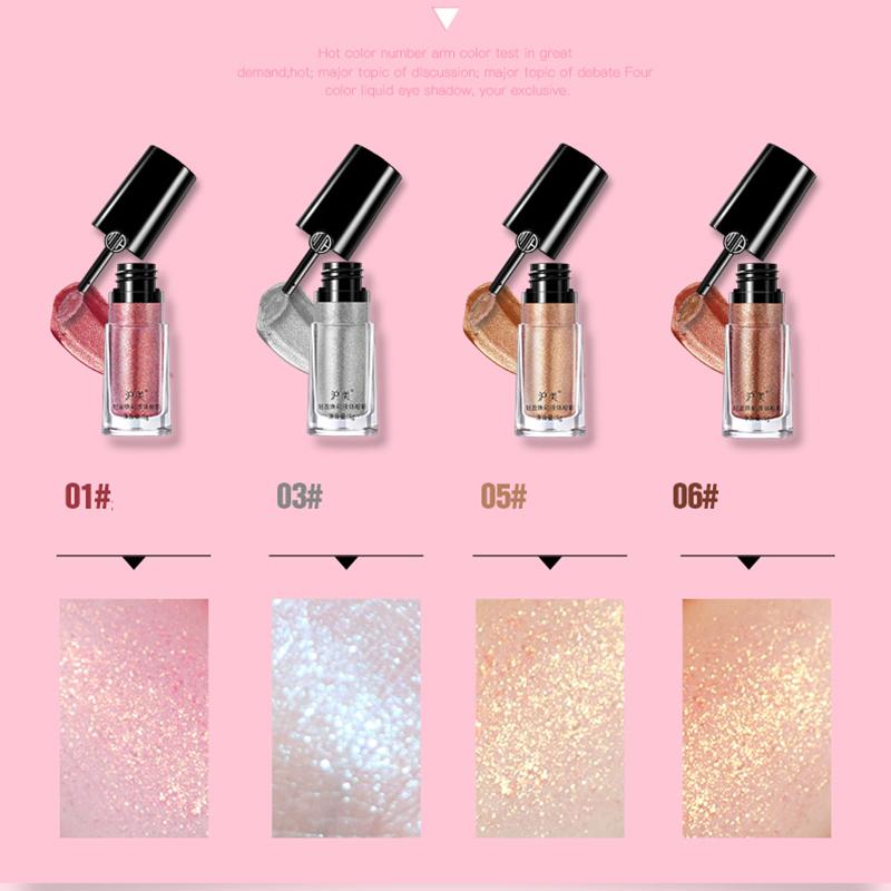 HOUMAMI Leichter Mirage Colour Lidschattenstift Starlight Eyeshadow Crystal Glitter Flüssiger Lidschatten Kosmetik