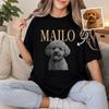 Custom Pet Photo And Name - Personalized Shirt - Vintage Shirt for Pet Lovers