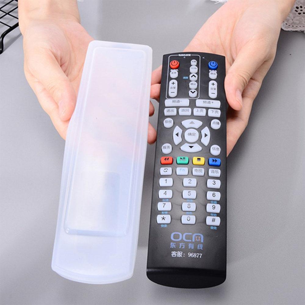 1PC Remote Control Silicone Protective Cover Transparent Household Stretchable Dust-Proof And Waterproof Remote Control Cover