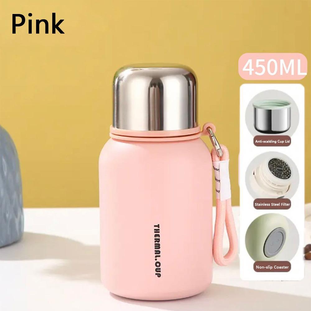 Portable Water Cup 450ML Tumbler New Insulated Bottle  Travel Use