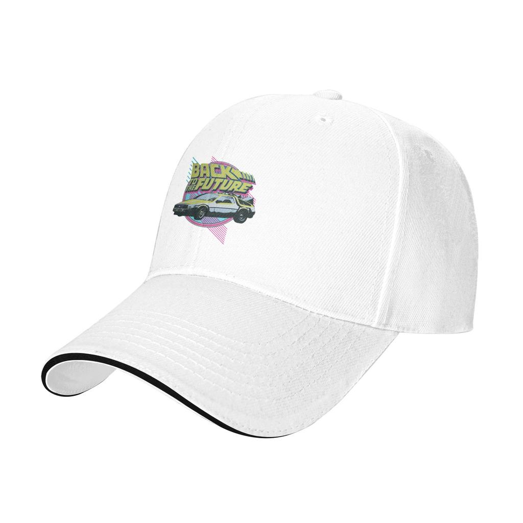 Fashion Vintage Classic Car Delorean Back Curved Brim Baseball Cap Casual And Relaxed Women Hat