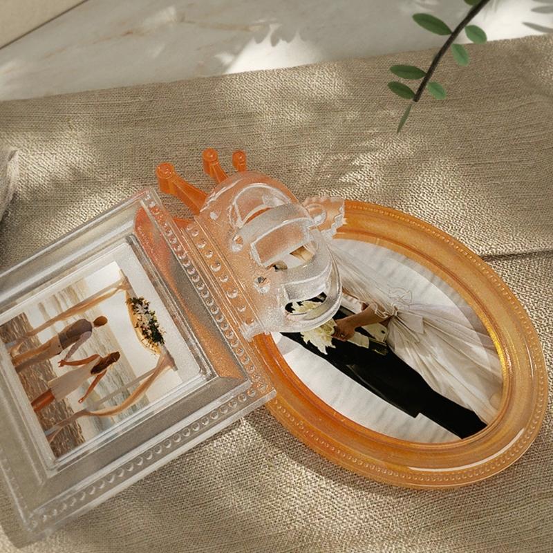 Retro Crown Photo Frame Epoxy Resin Mold DIY Crafts Resin Decorative Jewelry Making Mold Picture Frame Silicone Mold