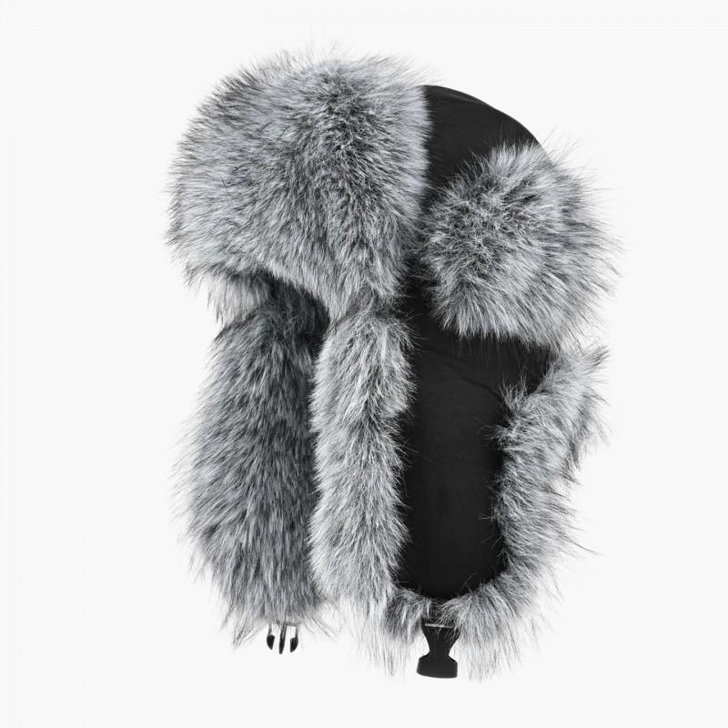Faux Mink Fleece-lined Winter Beanie Hat Men Women Warm Ear-Protective Outdoor Cap With Long Plush Fur One Size