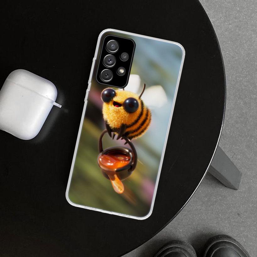 Bee Keeping Honey Animal Phone Case Cover for Samsung Galaxy A12 A22 A32 A52 A72 A02S A51 A50S A31 A20S A10S Note 20 Ultra 10 Pl