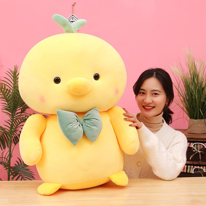 

Mengmeng duck doll plush toy soft body cute little yellow duck doll throw pillow cloth plush toy 35cm0.48kg жёлтый