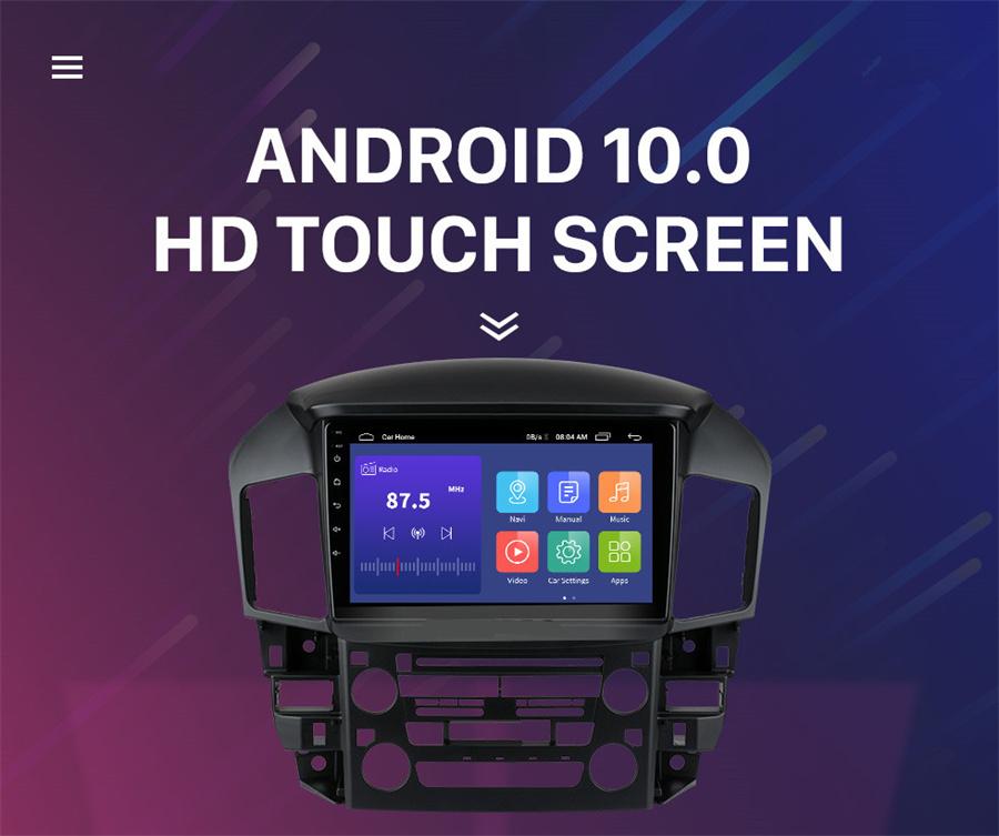 10.1inch 1GB+16GB Android 10.0 Car Radio Multimedia Video Player Navigation GPS For Lexus Rx300 1998-2003