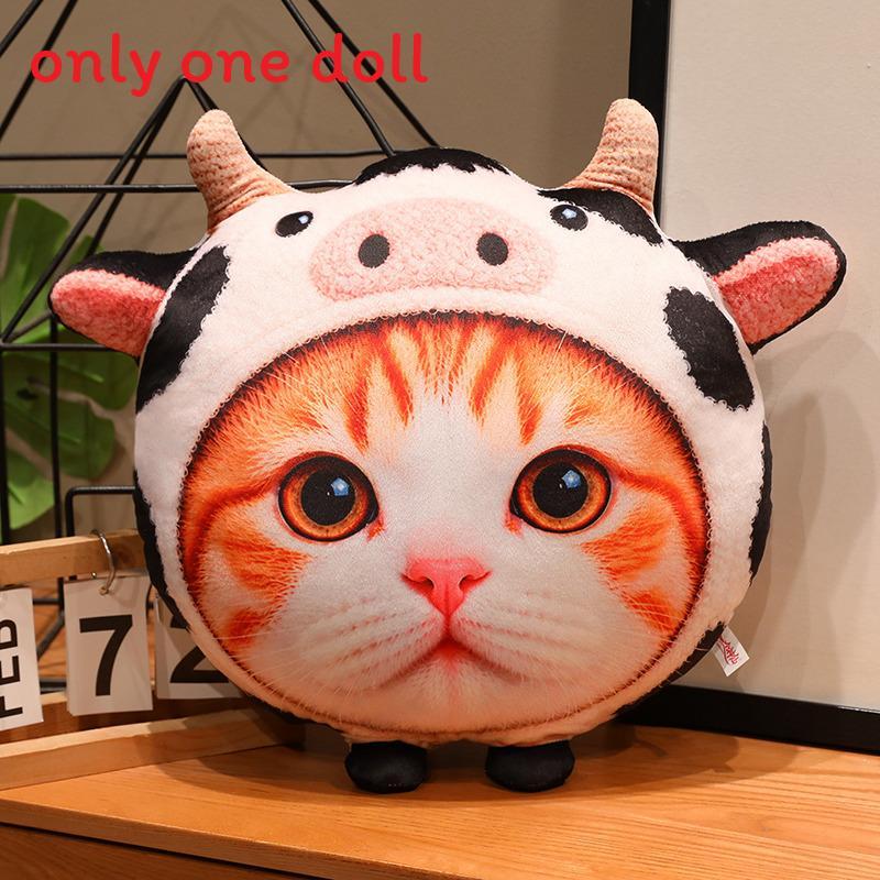 Cat Fan Cute 3d Plush Cat Pillow Soft Sofa Cushion Gift For Girls