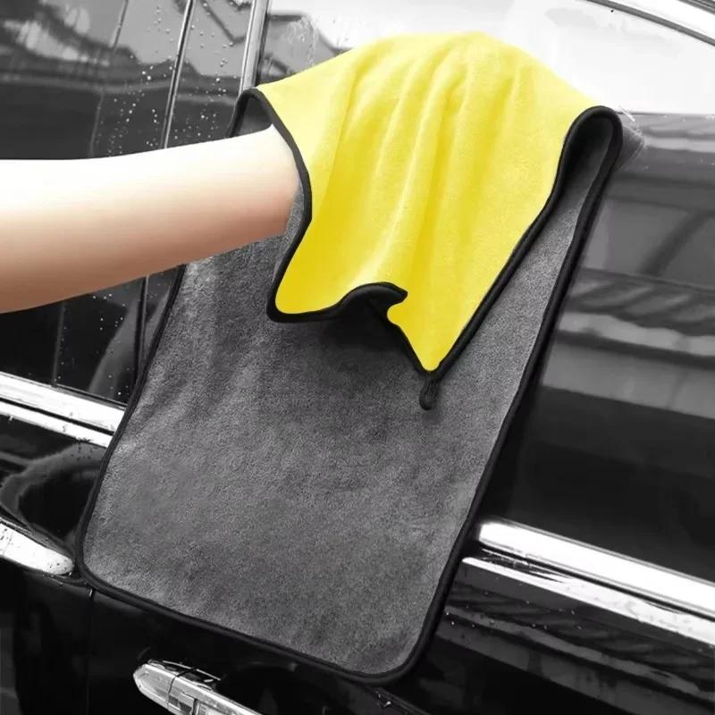 Serviette en microfibre super absorbante pour lavage de voiture, camion, voiture, nettoyage et séchage, très grande taille, entretien et détails de la voiture