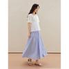 Inman Lyocell Linen French Embroidered Short-Sleeve Blouse