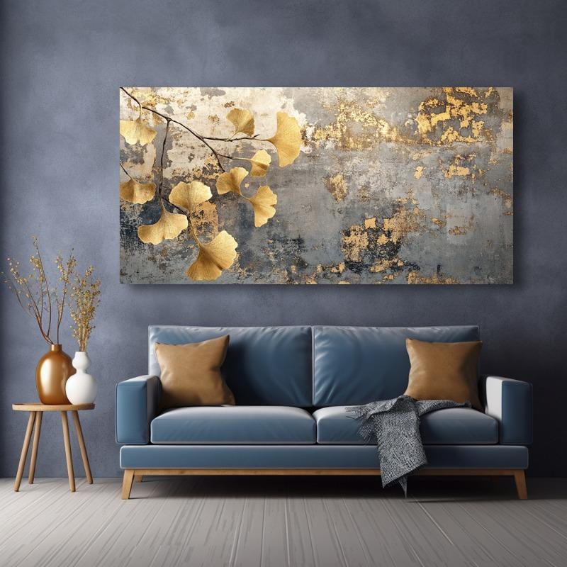Leinwand Wandkunst Ginkgo Ast Modernes Gemälde Rahmenloses Bild Wohnzimmer Schlafzimmer Büro Heimdekor Hochwertiger Druck Leinwand