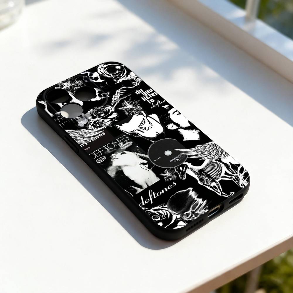 

Band D-Deftones Cool Phone Case For iPhone 17,16,15,14,13,12,11,Pro,Max,Plus,E,SE4,Air,Mini Black Soft Cover iPhone13PRO
