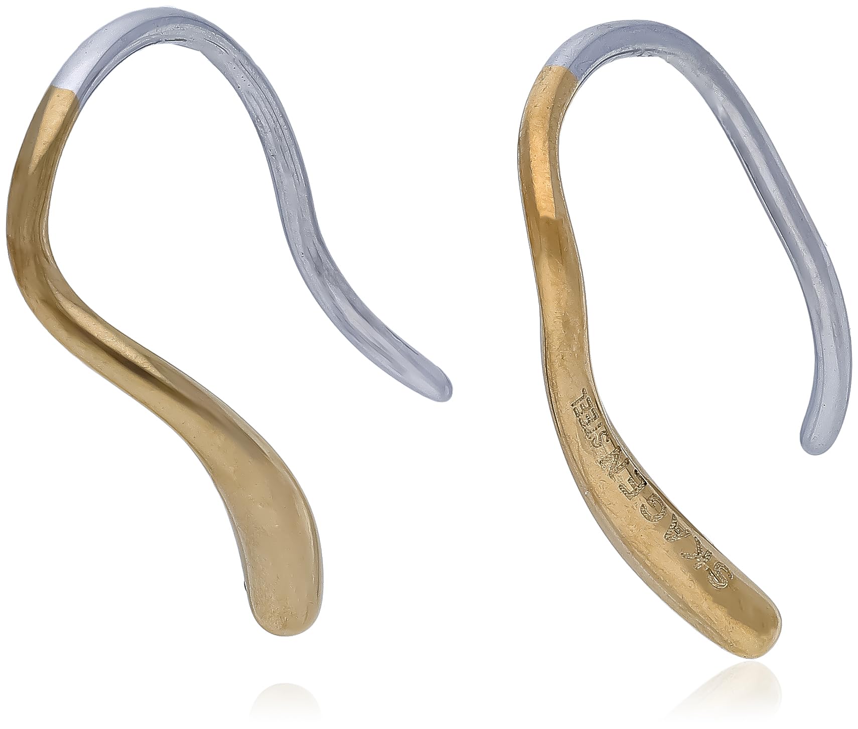 

Skagen Women s ESSENTIAL WAVES Gold-Tone Stainless Steel Drop Earrings, SKJ1780710