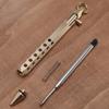 Handmade Retro Hexagonal Brass Gun Pen: Creative Signature Pen for Office and Business Gifts