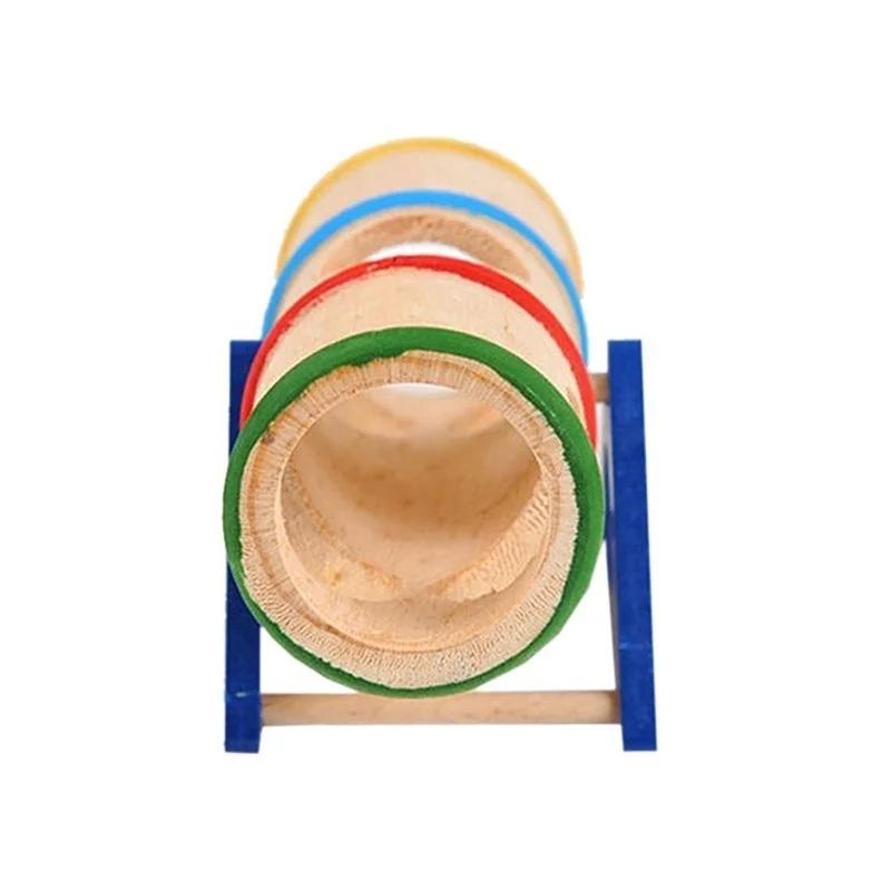 Pet Hamster Seesaw Sports Toy Wooden Porous Cage House Tunnel Tube Hamster Toy Hamster Product High Quality Home Accessories