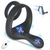Vibrating Cock Ring Wireless Remote Control Penis Ring Vibrator Delay Ejaculation Clitoris Stimulation Adult Sex Toy for Couples