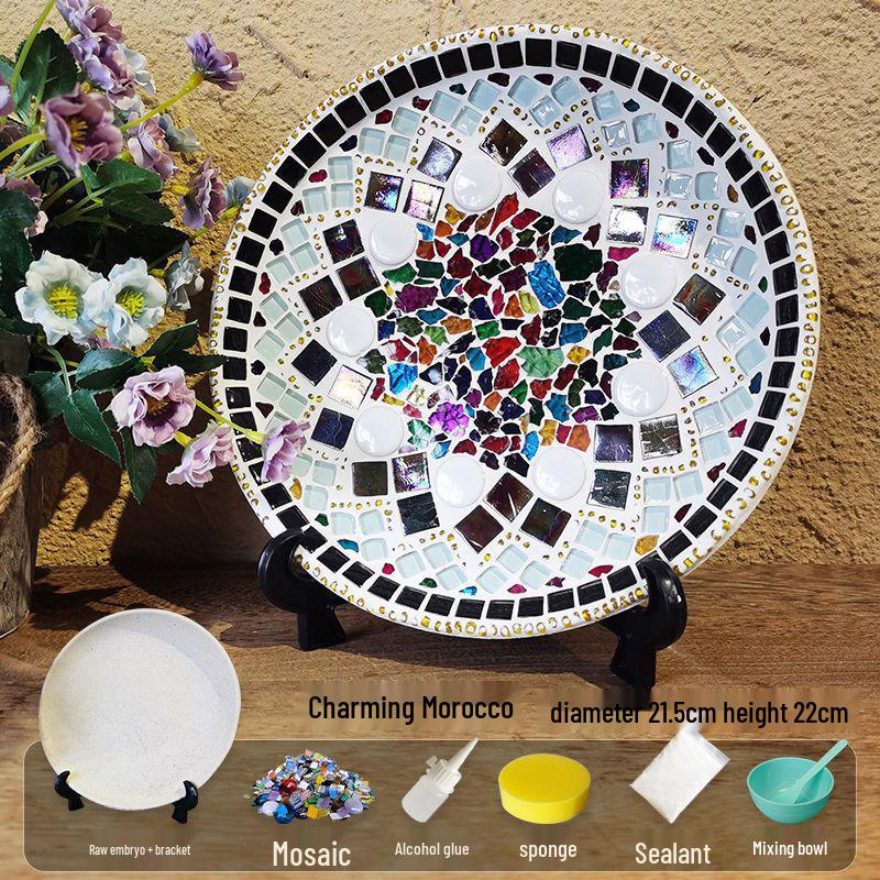 DIY Mosaic Plate Kit: Team Building, Children's Gifts, Parent-Child Educational Decor, Ornaments & Toys.