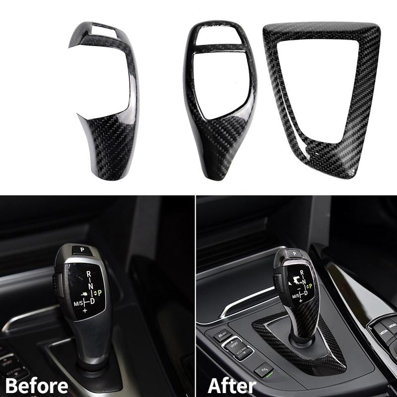 Collier de levier de vitesse en fibre de carbone pour BMW F30 F10 F15 F07 F20 F21 F22 F32 F34 F35 5GT