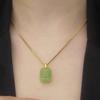 Square Necklace Women'S Small Pendant Simple Fashion Jewelry Temperament Safety Collarbone Chain Premium Durable