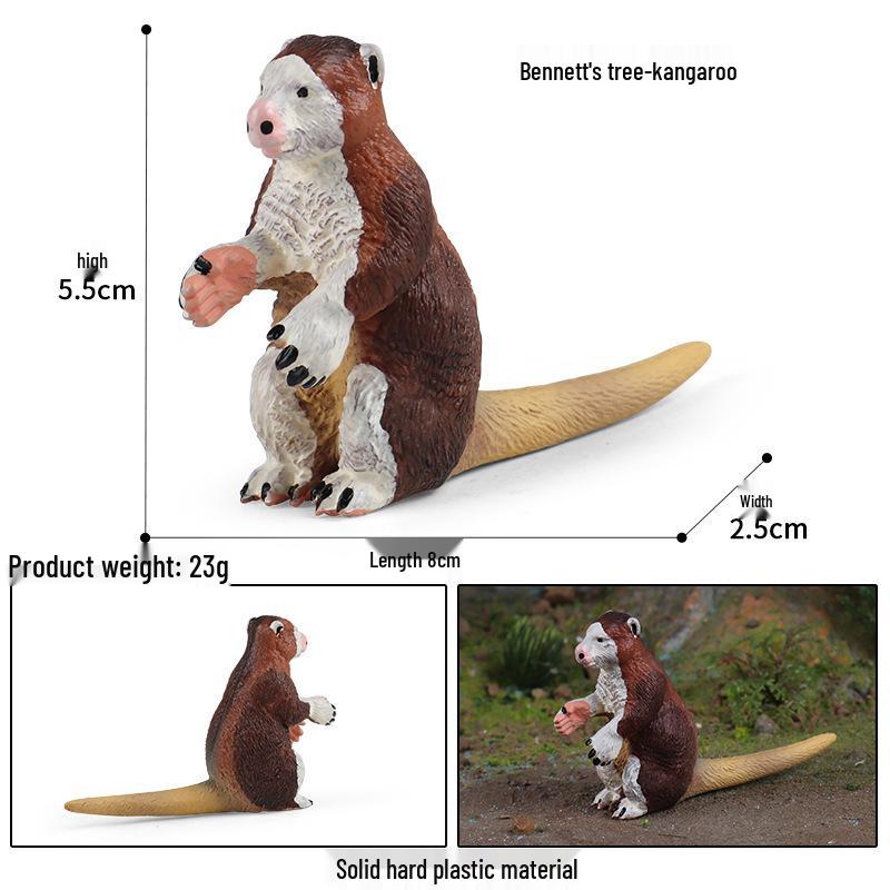 Wild Jungle Animal Models: Mini Pig, Deer, Fox, Squirrel, Elk & Raccoon Toys