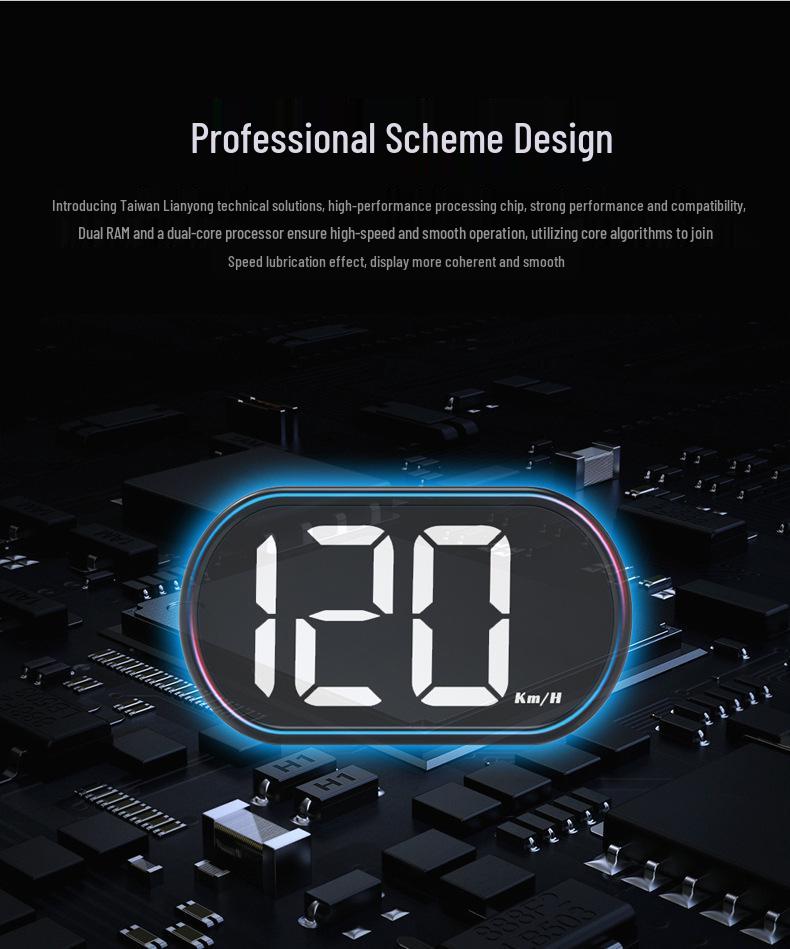 Portable Car Head-Up Display with GPS Multifunction Tester