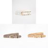 Genuine Leather Womens Belt With Silver Buckle For Casual And Office Wear