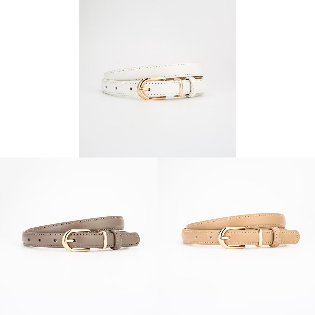Genuine Leather Womens Belt With Silver Buckle For Casual And Office Wear