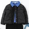 Weiße Daunenjacke für Jungen und Mädchen, mittlere und ältere Kinder, Daunen-Innenjacke, Langarm, locker, verdickt, Schuluniform-Artefakt