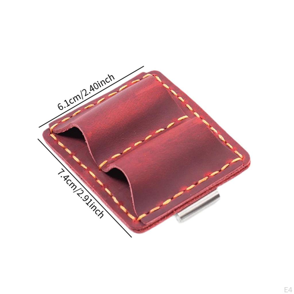 Double Pen Holder for Notebook with Metal Clip Sleeve Planners Books