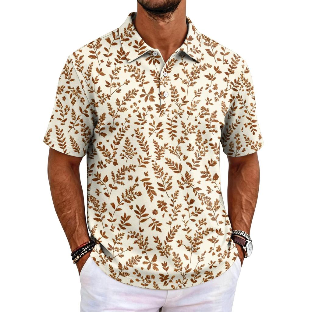 Herren Hawaii-Kurzarmhemden mit lockerer Passform für legere Sommerkleidung