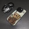 Cartoon Box Man Phone Case for iPhone 17 Air 16 16e 15 14 Plus 13 12 11 Pro Max X Xs XR 8 Colorful Silver Hard Cover