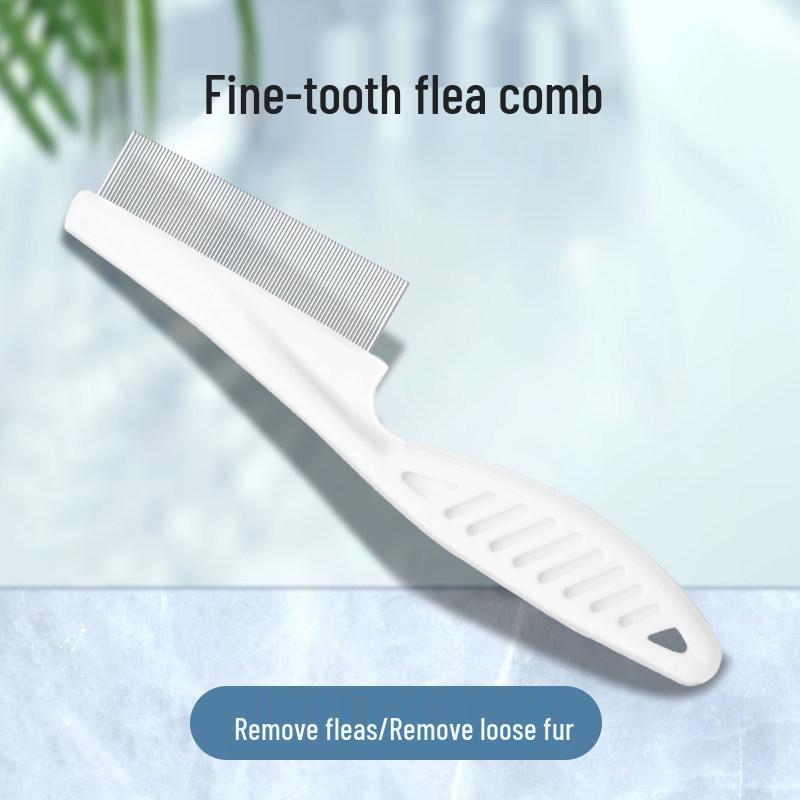 Fine-Tooth Cat Grooming Comb: Flea Removal & Detangling Tool