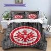 Black‑Red Eintracht Frankfurt Pattern Bedding Quilt Set  Home Decoration  Gift (1 * duvet cover + 2 * pillowcase  without core).xwn
