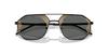 EMPORIO ARMANI Matte Black 30017G58 0EA2147 Sunglasses, Black, Mirror, Red, 58mm,