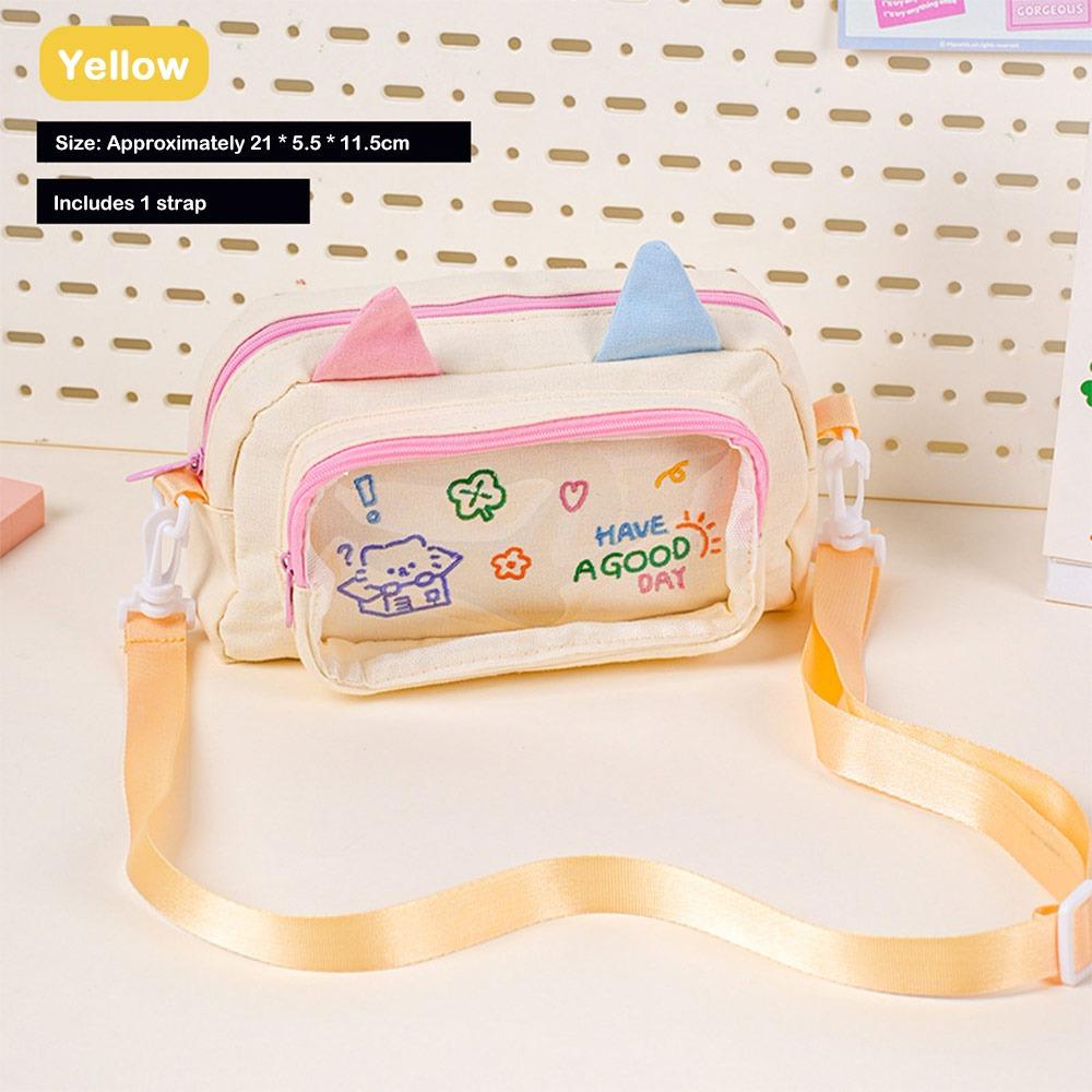 Cartoon Cat Pencil Case Large Capacity Stationery Organizer Fashion Stationery Bag  Students